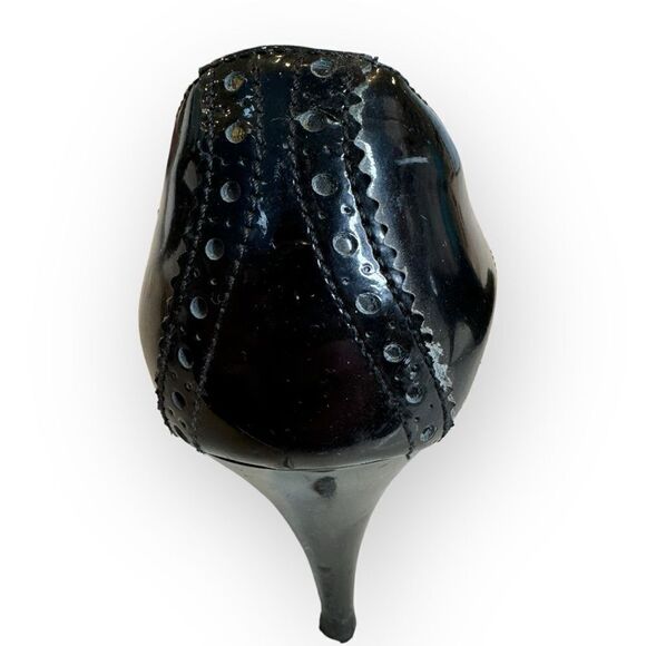 Chanel Patent Leather Lasercut Booties 37.5 - Picture 10 of 14